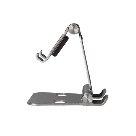 Ksix Soporte Escritorio 360 para Móvil/Tablet/Smartwatch Aluminio