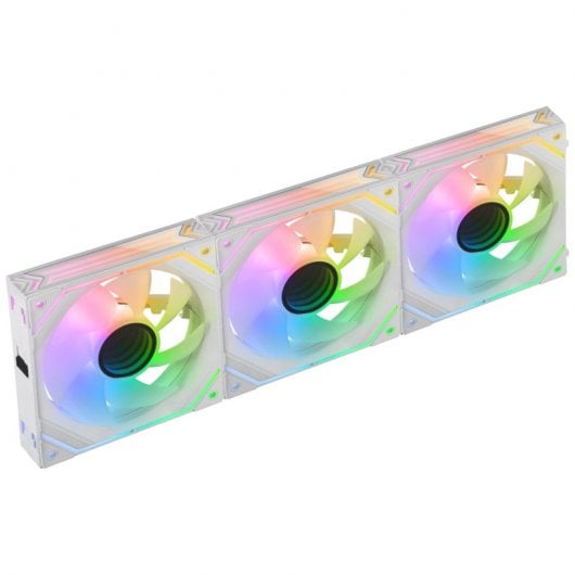Mars Gaming MF-LINKFINITYKITW PWM ARGB 120mm Kit 3x Ventoinhas Suplementares Brancas