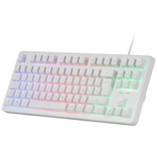 Mars Gaming MCP-RGB3WES Combo Gaming FRGB tastiera + mouse + cuffie + tappetino per mouse bianco