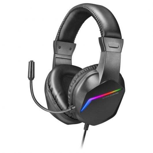 Mars Gaming MCP-RGB3PT Combo Gaming Teclado FRGB + Ratón + Auriculares + Alfombrilla Negro Portugués