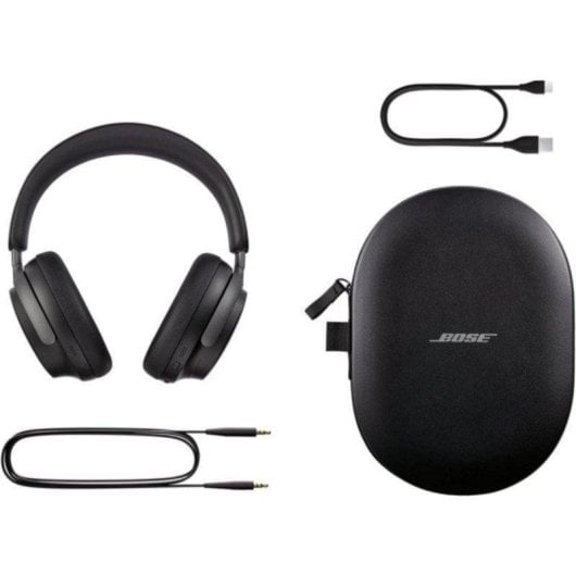 Casque Bose QuietComfort Ultra sans fil Bluetooth avec Réduction de Bruit, Microphone et audio immersif, noir
