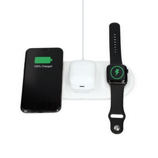 Ksix Carregador Sem Fios Quickcharge 15W Branco