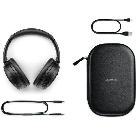 Kopfhörer Bose QuietComfort kabellos Bluetooth mit Geräuschunterdrückung, Komfort und 24h Akku, schwarz