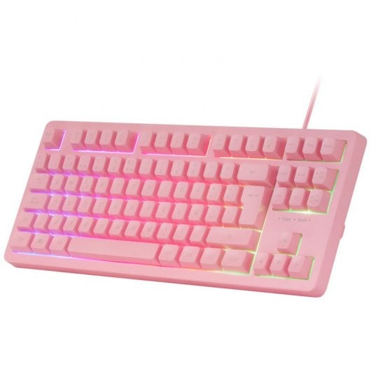 Mars Gaming Mcp-RGB3PPT Combo Gaming FRGB tastiera + mouse + cuffie + tappetino per mouse portoghese rosa