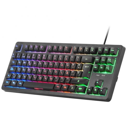 Mars Gaming MCP-RGB3FR Combo Gaming FRGB tastiera + mouse + cuffie + tappetino per mouse francese nero