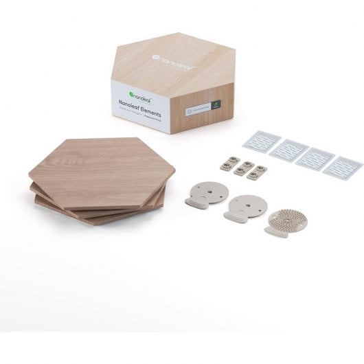 Nanoleaf Elements Erweiterungspaket 3 Holzplatten