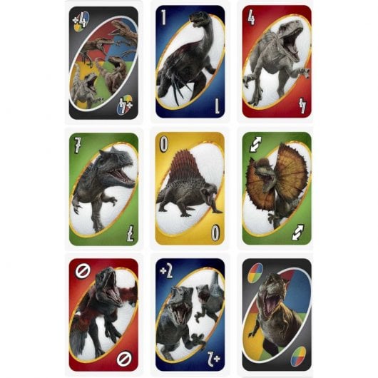 Jogo de cartas Mattel Uno Jurassic World 3