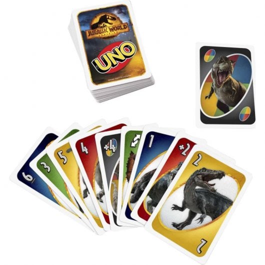 Jogo de cartas Mattel Uno Jurassic World 3
