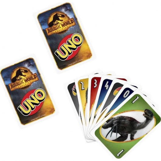 Jogo de cartas Mattel Uno Jurassic World 3