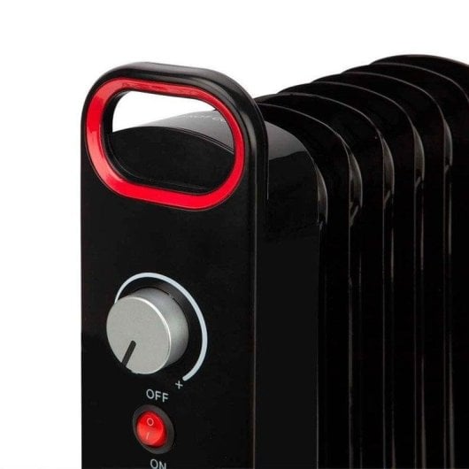 Radiador a Óleo Orbegozo RO 1030 1000W 7 Elementos Preto