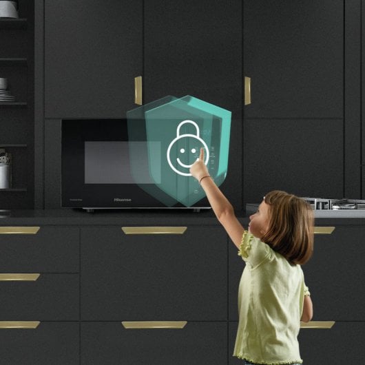 Hisense H23MOBSD1HG Micro-ondas com Grill 23L 800W Preto