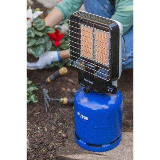 Estufa a Gás de Chama Azul Butsir Barrachina 3.000W Portátil com Segurança Dupla