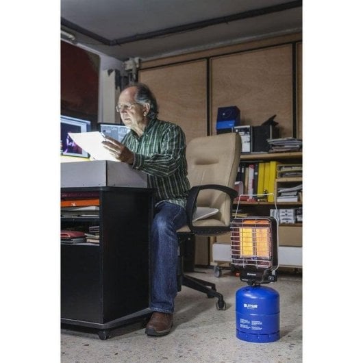 Estufa a Gás de Chama Azul Butsir Barrachina 3.000W Portátil com Segurança Dupla