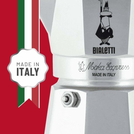 Kaffeekocher Moka Italiana Bialetti Moka Express 1 Tasse Aluminium Schwarz