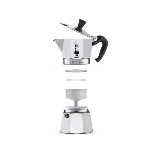 Kaffeekocher Moka Italiana Bialetti Moka Express 1 Tasse Aluminium Schwarz