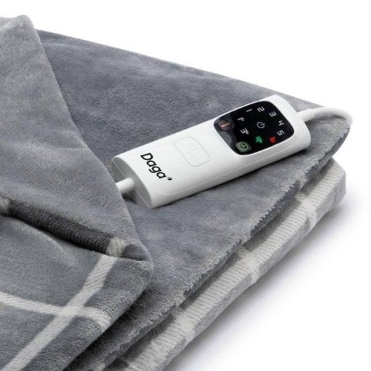 Daga Relax Suave Manta Elétrica 150 x 95 cm 150W Cinzento/Branco