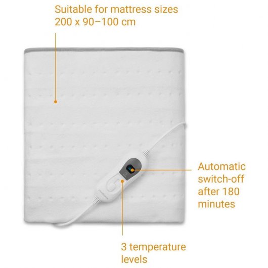 Medisana HU 666 Calienta Camas Eléctrico 150x80cm Blanco