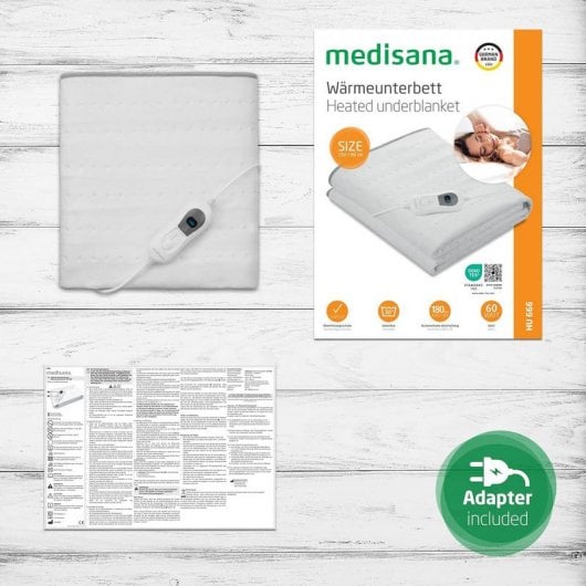 Medisana HU 666 Calienta Camas Eléctrico 150x80cm Blanco