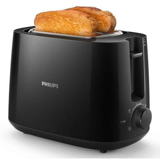 Philips Daily Collection HD2581/90 Torradeira 2 Ranhuras 830W Preta