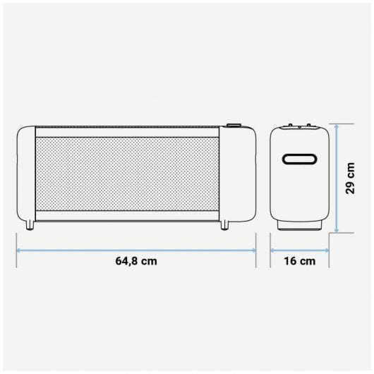 Universal Blue INKA 4020W Calefactor de Mica 1500W Blanco