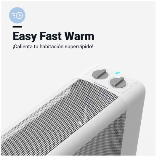 Radiador de Mica Universal Blue INKA 4020W 1500W Branco Aquecimento Rápido