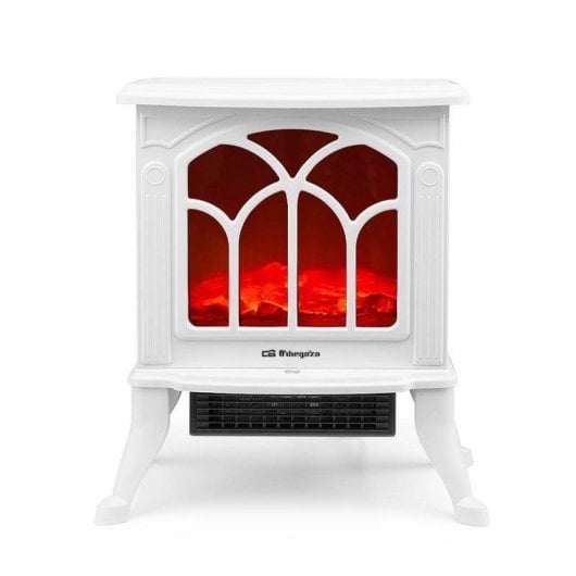 Cheminée Électrique Orbegozo CM 9021 1500W Sol Effet Feu Réaliste