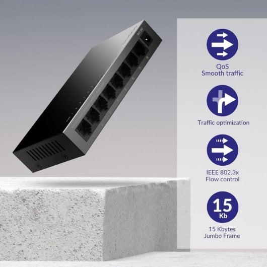 Fort commutateur Gigabit SW8000M à 8 ports
