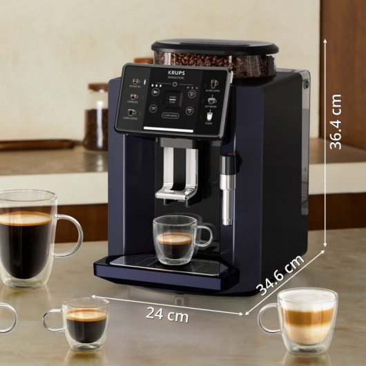 Krups Sensation C50 Automatische Kaffeemaschine 15 Riegel Schwarz