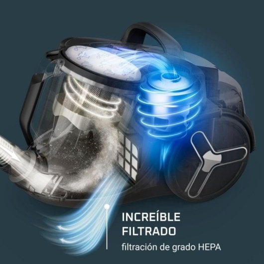 Aspirador sem Saco Rowenta Green Force Cyclonic Max RO7B11EA 900W Filtro HEPA 2.5L