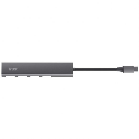 Trust Halyx HUB USB-C a 4 Puertos USB 3.2 Gris