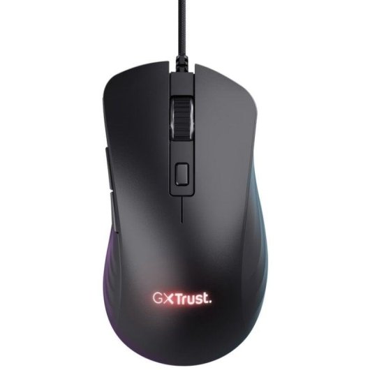 Ratón Trust GXT924 YBAR+ Cableado 25600 DPI RGB Negro 6 Botones