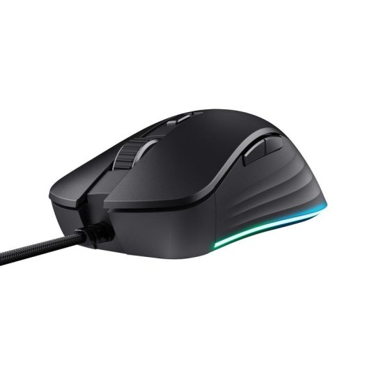 Ratón Trust GXT924 YBAR+ Cableado 25600 DPI RGB Negro 6 Botones