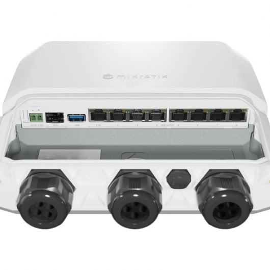 Mikrotik RB5009UPr+S+OUT router cablato 2.5 Gigabit Ethernet, Gigabit Ethernet Bianco