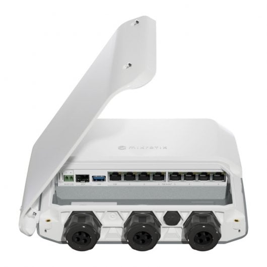 Mikrotik RB5009UPr+S+OUT router cablato 2.5 Gigabit Ethernet, Gigabit Ethernet Bianco