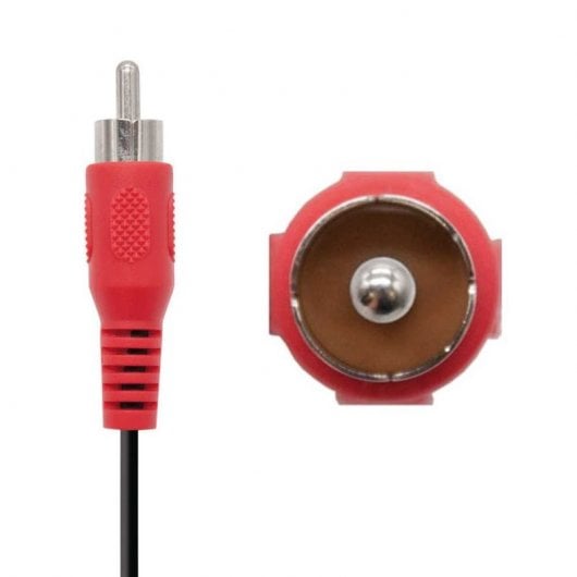 Nanocable 10.24.0303 Cable Adaptador Audio Jack 3,5mm a 2x RCA 3m Negro