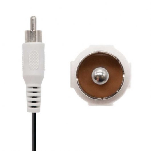 Nanocable 10.24.0303 Cable Adaptador Audio Jack 3,5mm a 2x RCA 3m Negro