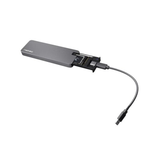 SSD Gehäuse Natec Rhino M.2 NVMe Aluminium USB-C 3.2 Gen2 Schwarz Robust