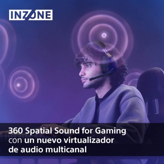 Sony INZONE H9 Auriculares Gaming Inalámbricos 7.1 con Cancelación de Ruido PC/PS5 Negro