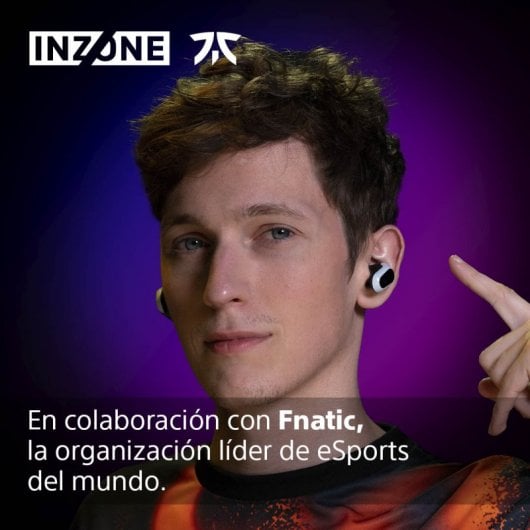 Sony Inzone Buds Auriculares Inalámbricos con Cancelación de Ruido Blancos