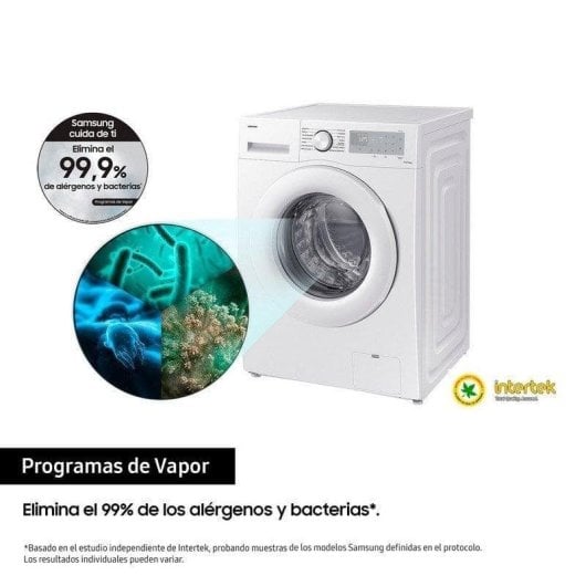 Máquina de Lavar Roupa Samsung WW80CGC04DTHEC 8 kg 1400rpm A Branco WiFi IA