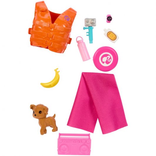 Mattel Muñeca Barbie Surfista y Cachorro