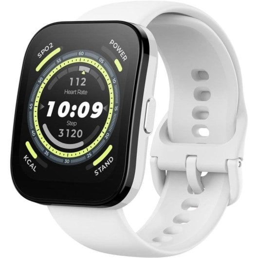 Amazfit Bip 5 Bluetooth GPS 45,9mm TFT Bianco Resistenza Acqua IP68 SpO2 Frequenza Cardiaca