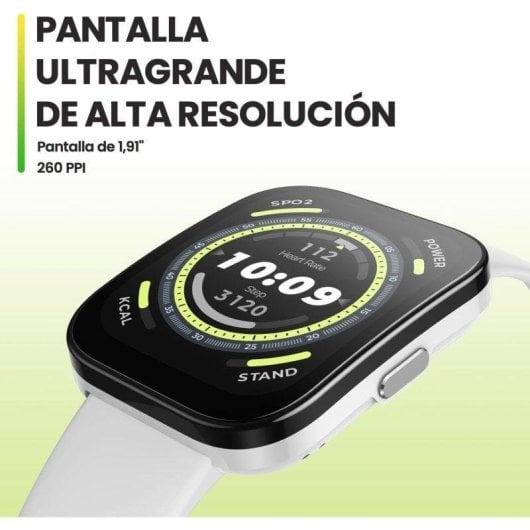 Amazfit Bip 5 Bluetooth GPS 45,9mm TFT Bianco Resistenza Acqua IP68 SpO2 Frequenza Cardiaca