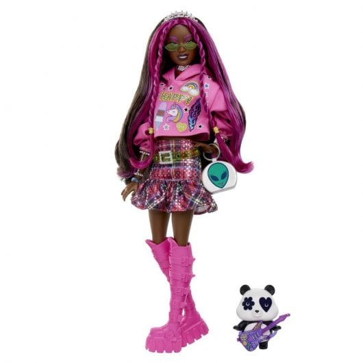 Mattel Muñeca Barbie Extra Rosa con Mascota | PcComponentes.com