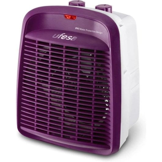 Calefator Ufesa Persei 2000W Termóstato IPX1 Ventilação Portátil Roxo