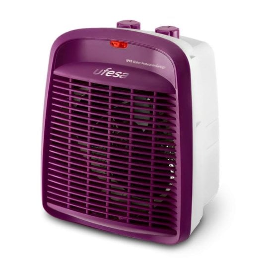 Calefator Ufesa Persei 2000W Termóstato IPX1 Ventilação Portátil Roxo