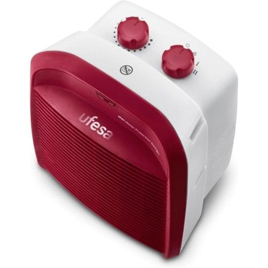 Chauffage Soufflant Ufesa Persei 2000W Rouge Sécurité IPX1
