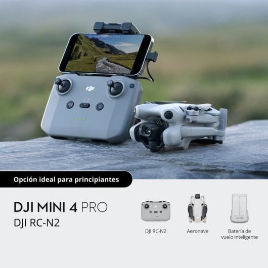 DJI Mini 4 Pro 4 Rotoren Quadrocopter 48 MP 3840 x 2160 Pixel 2590 mAh Schwarz, Weiß