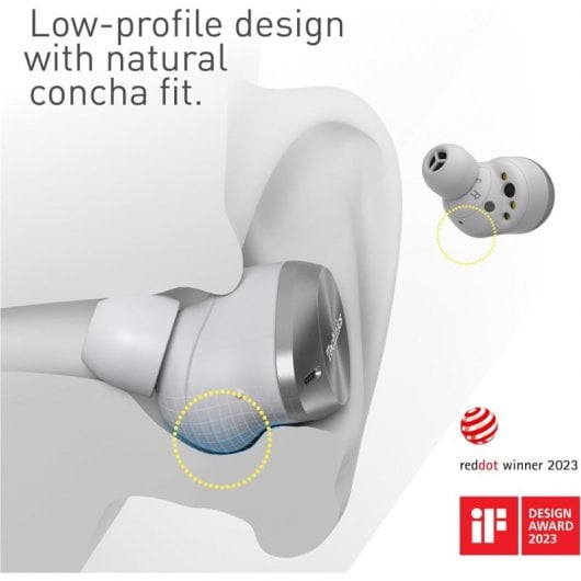 Technics EAH-AZ80E Auriculares TWS Bluetooth con Cancelación de Ruido Plata