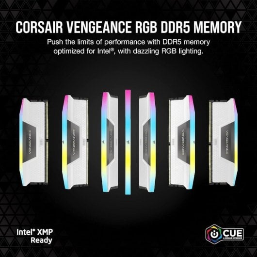 Corsair Vengeance RGB DDR5 Bianco 5600 MHz 64 GB 2x32 GB CL40